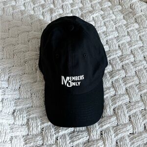 Members Only Classic Black Cap